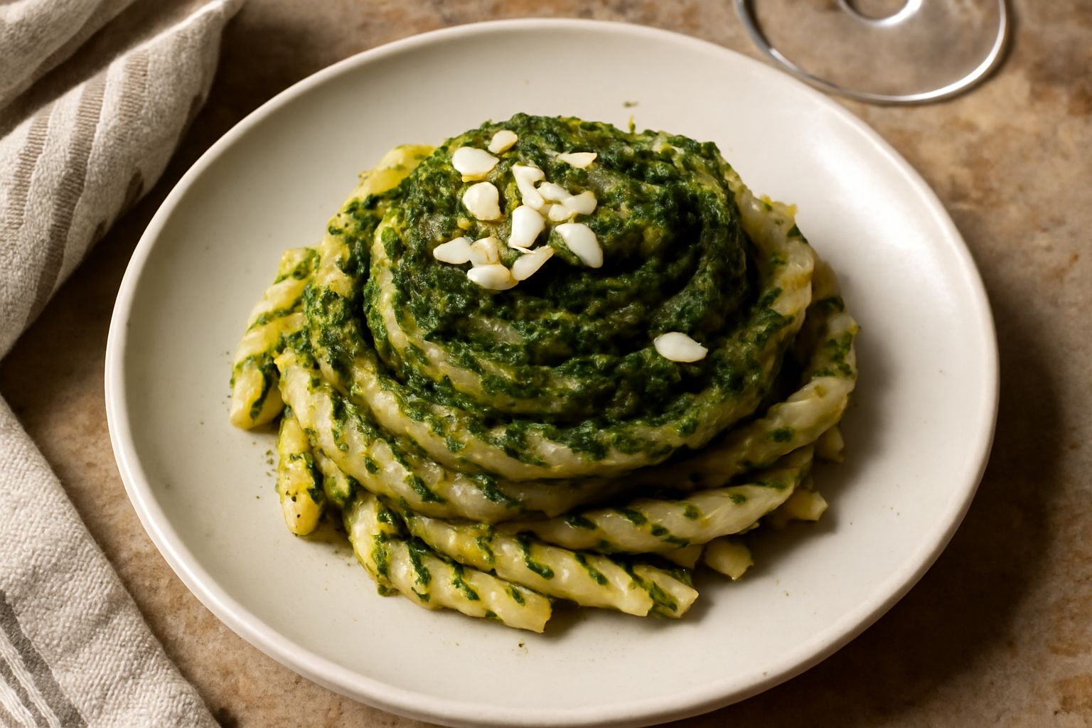 Busiate cù pesto