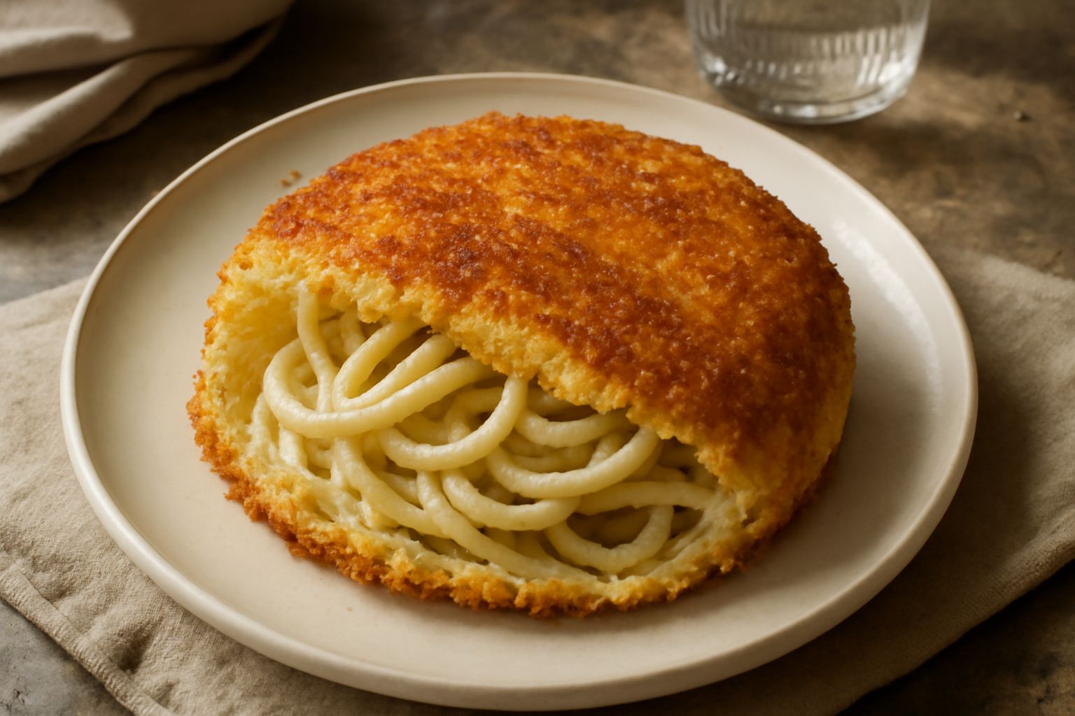 Cacio e pepe in crosta