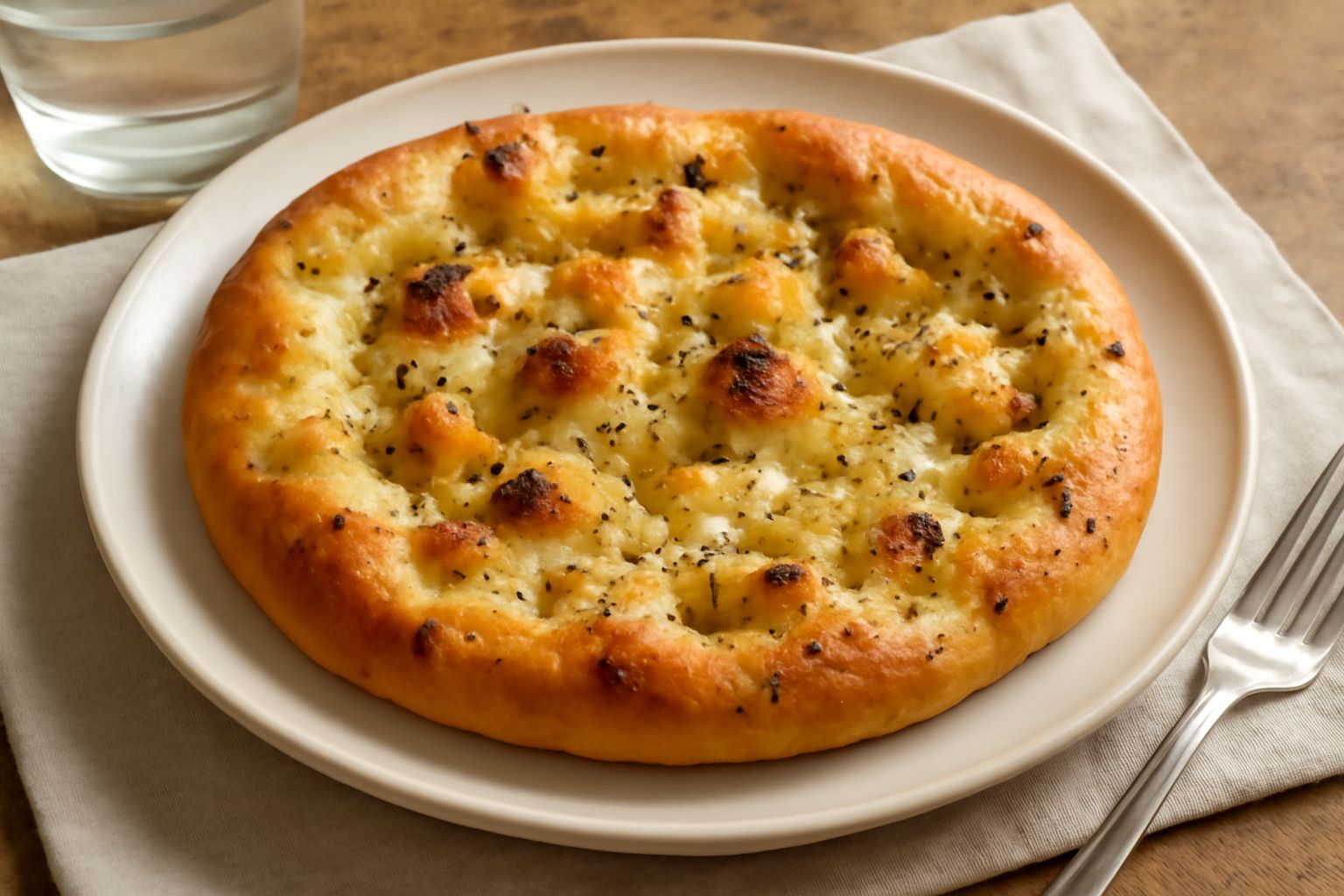 Cacio e pepe in focaccia