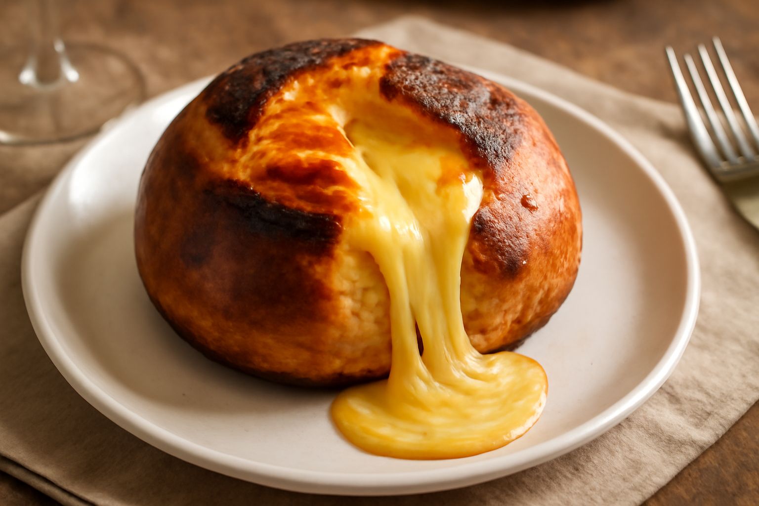 Caciocavallo affumicato in pane