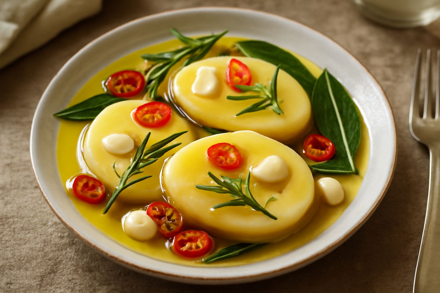 Caciocavallo marinato