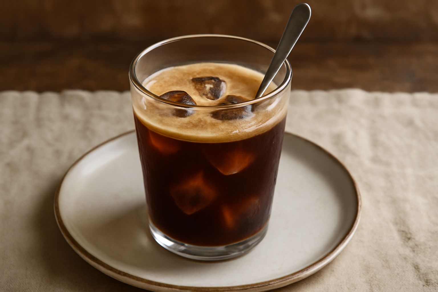 Caffè con ghiaccio