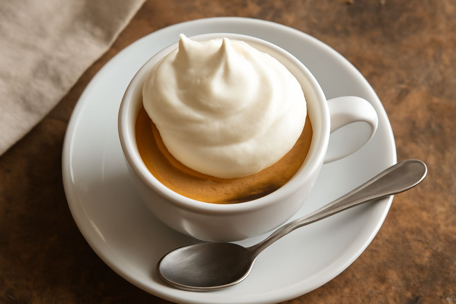 Caffè con panna