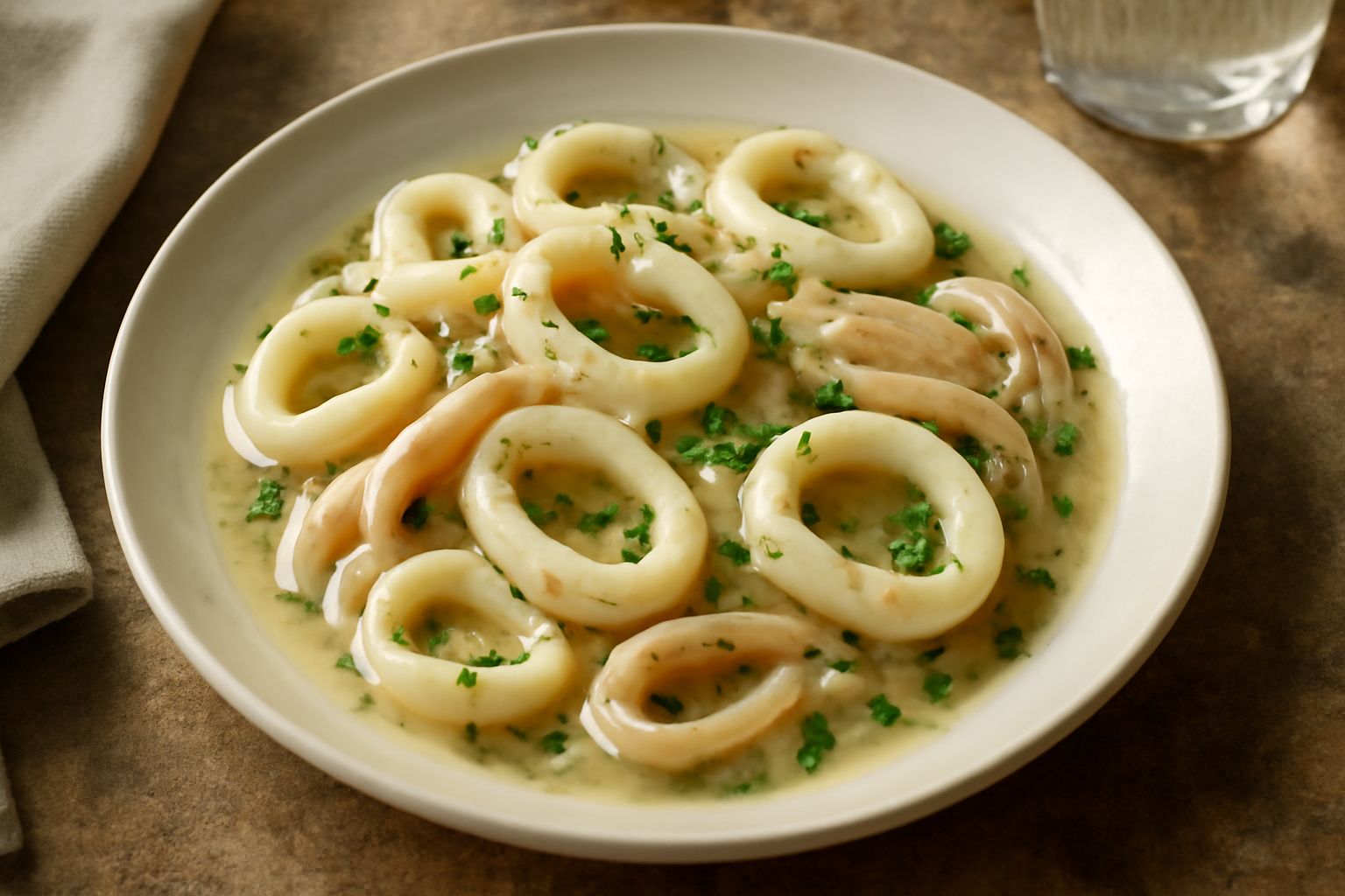 Calamari in bianco