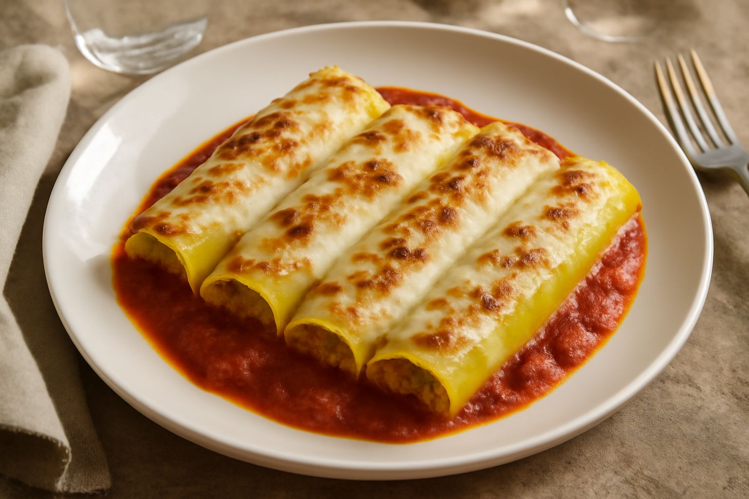 Caneloni fatti a mano