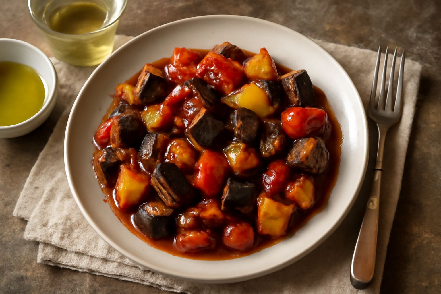 Caponata calabrese: melanzane stufate dal sapore dolce-salato che nutre senza appesantire