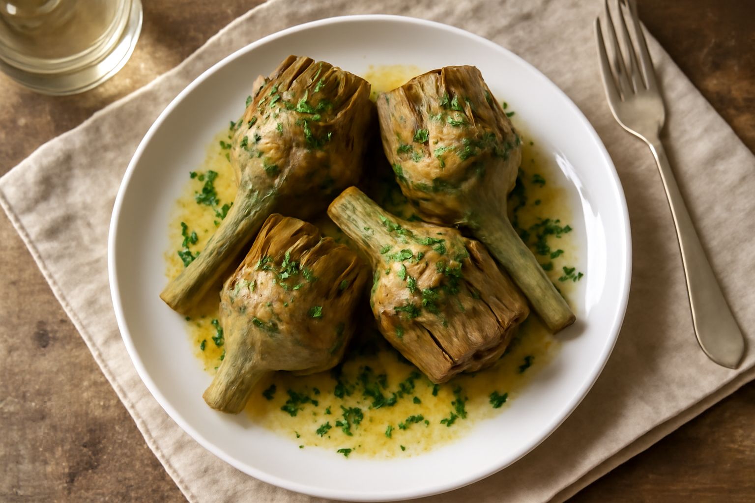 Carciofi alla romana in tegame: il metodo che mantiene le foglie croccanti