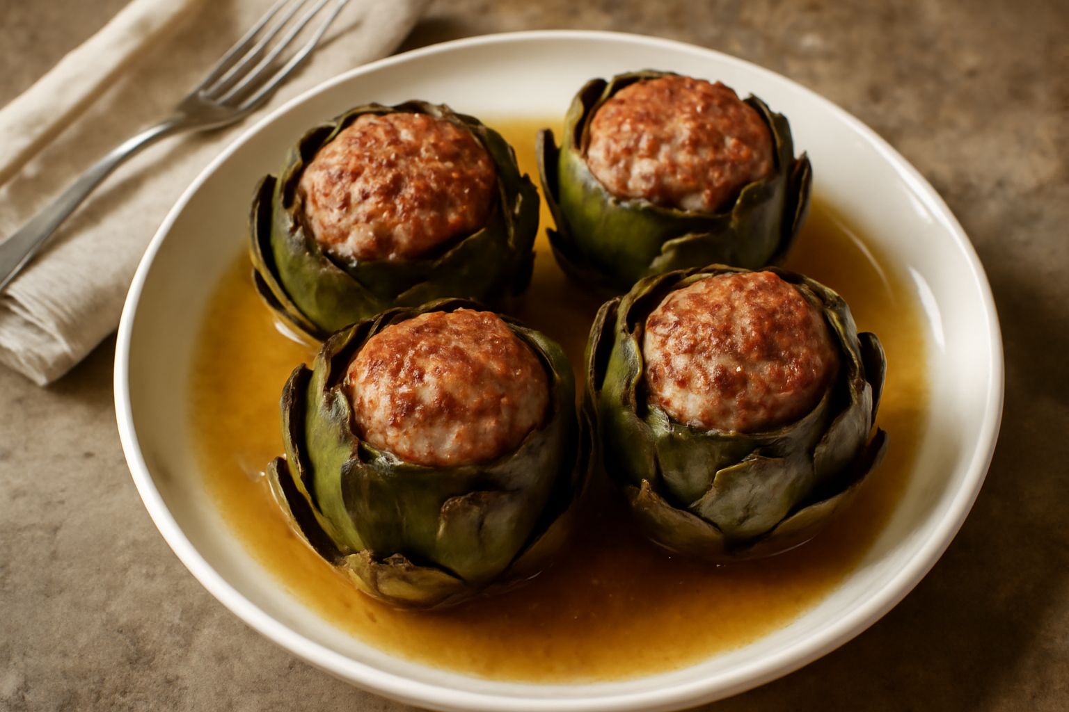 Carciofi con la carne