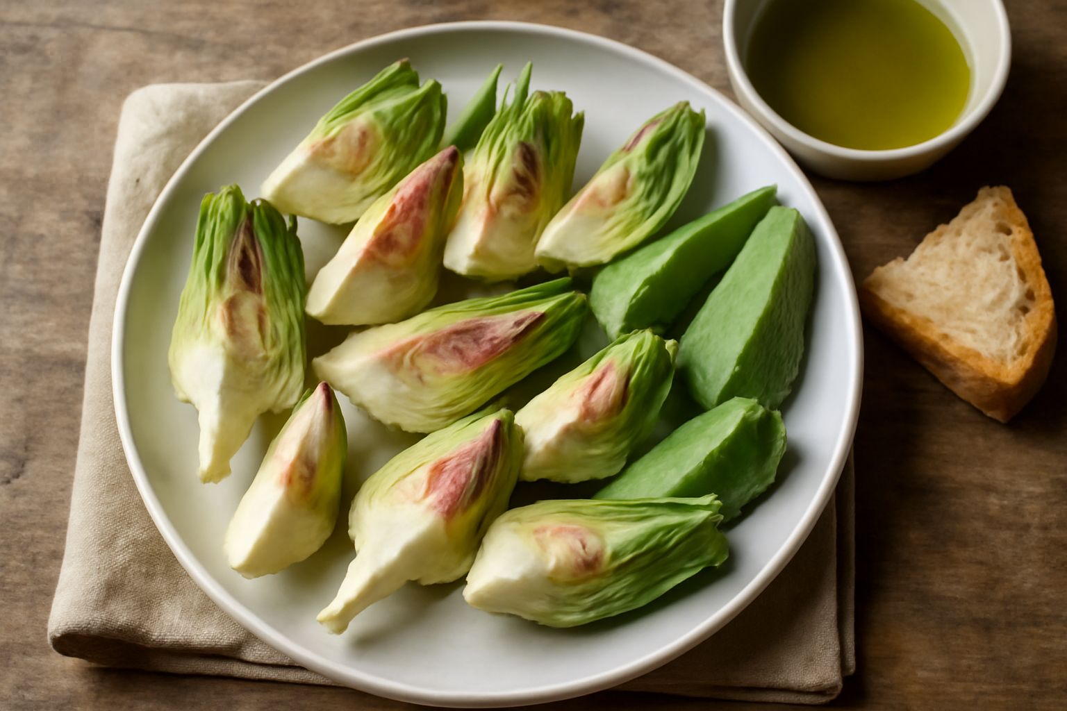 Carciofi crudi in pinzimonio