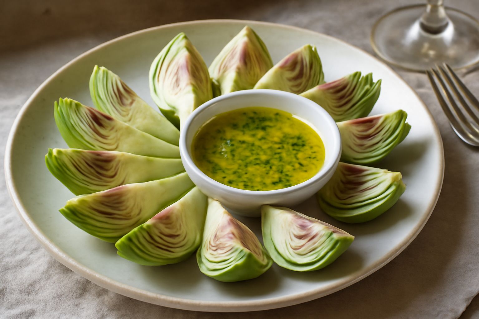 Carciofi in pinzimonio