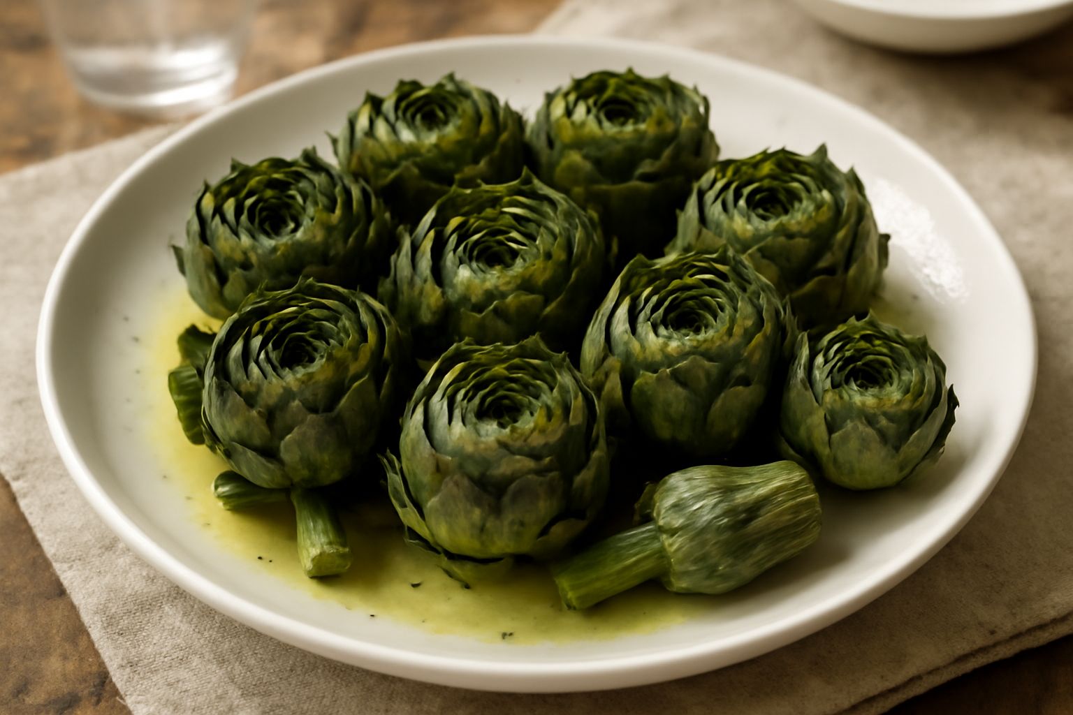 Carciofi selvatici lessati