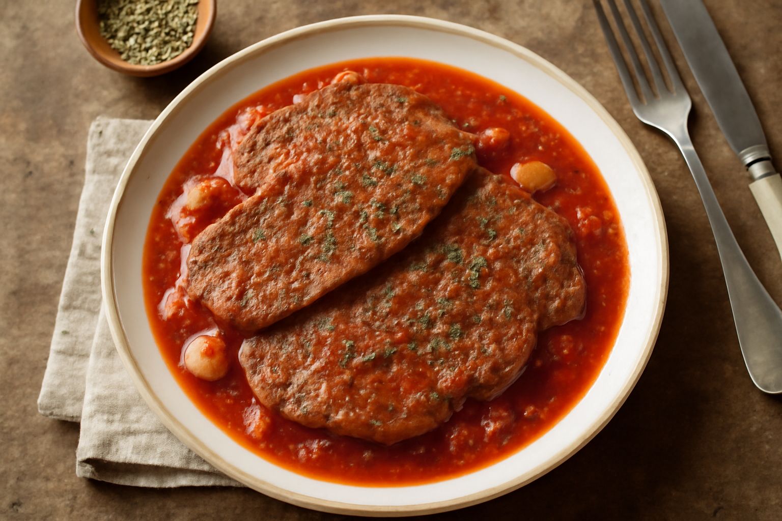Carne alla pizzaiola
