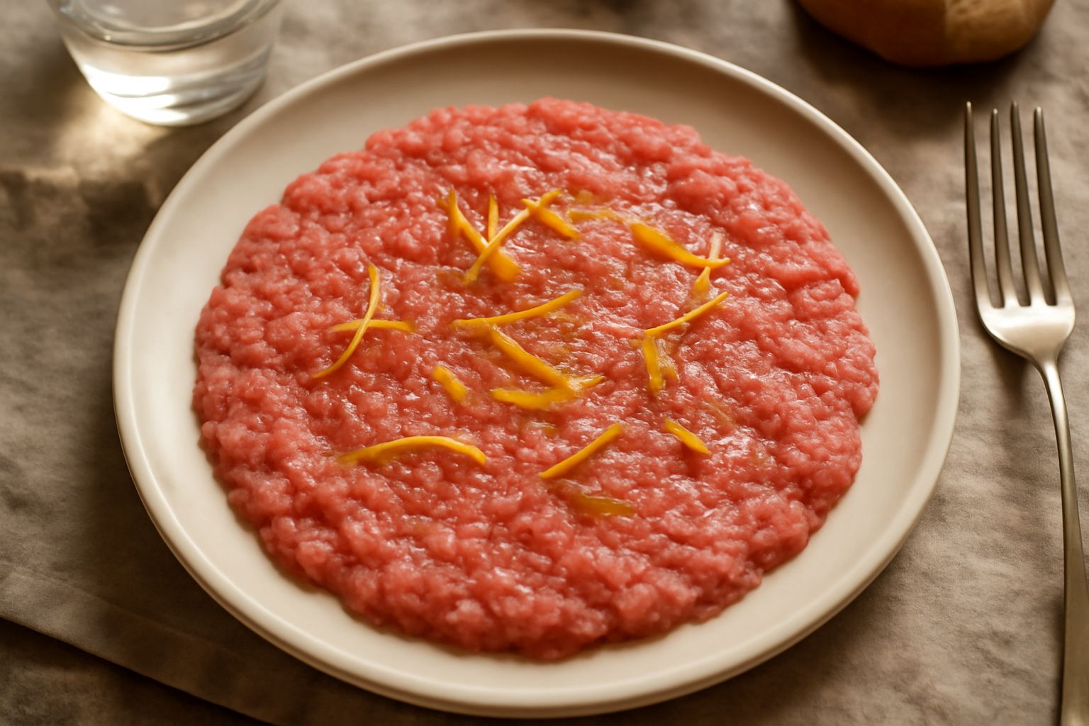 Carne battuta con limone
