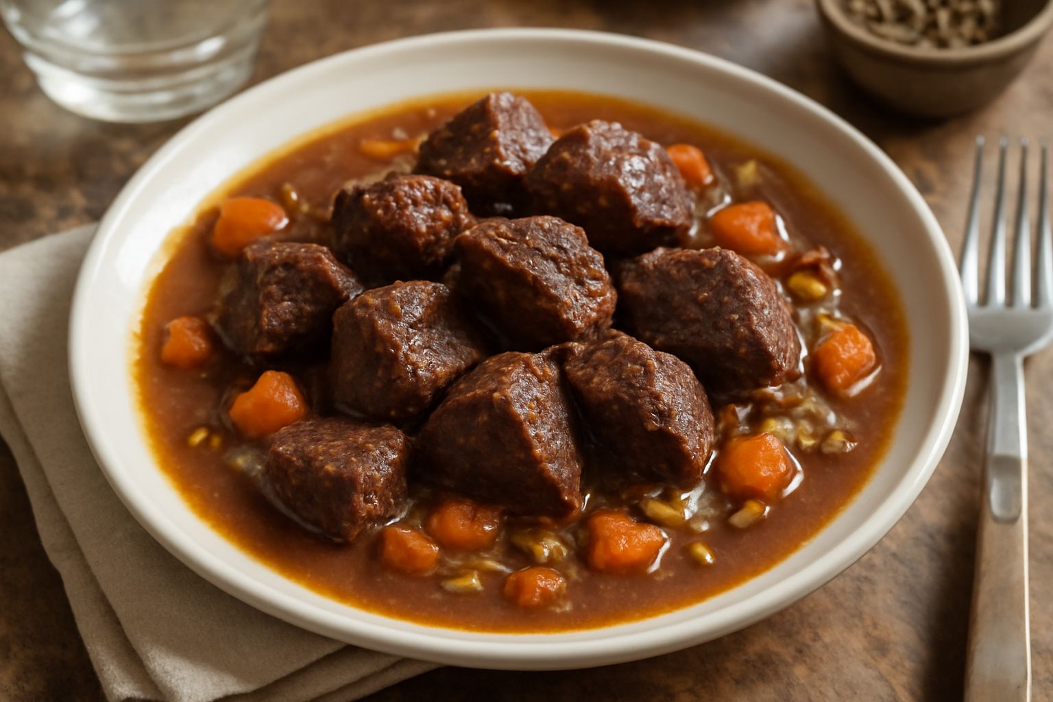 Carne di cervo in umido