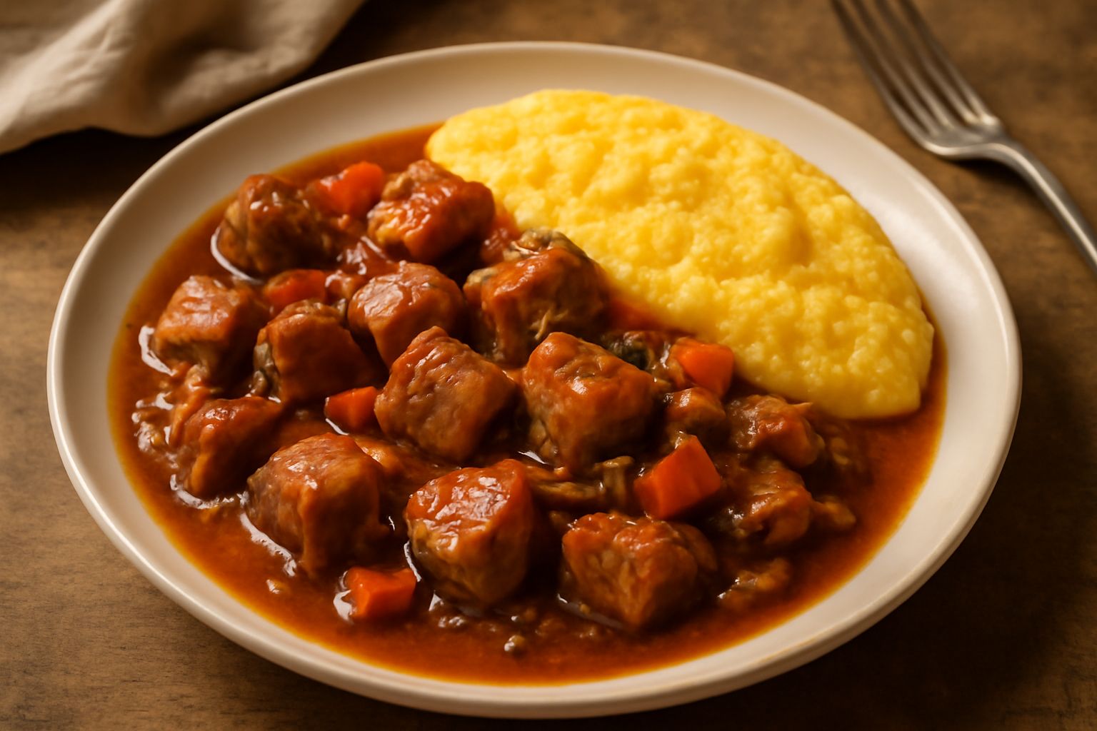 Carne di maiale in umido
