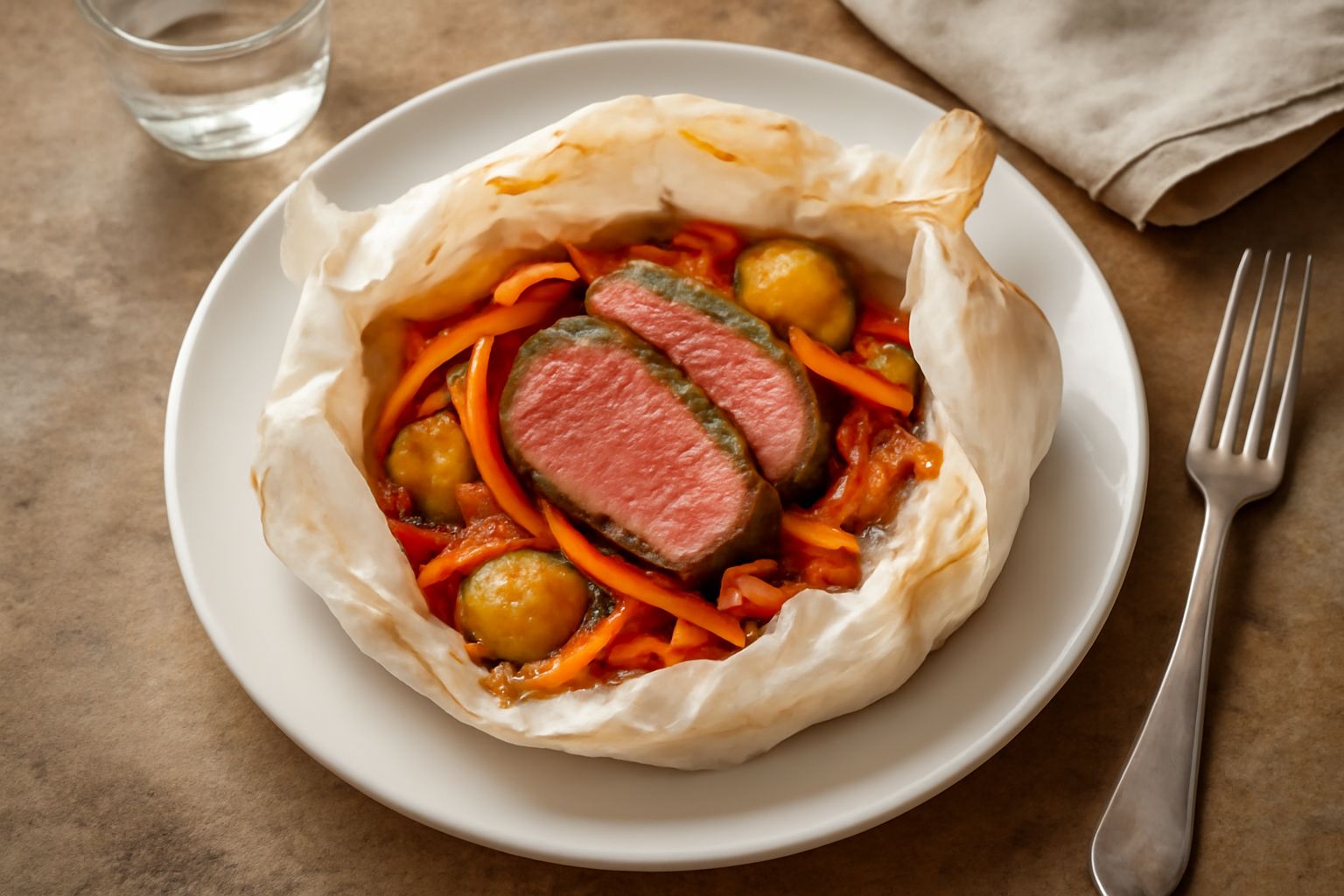 Carne in cartoccio