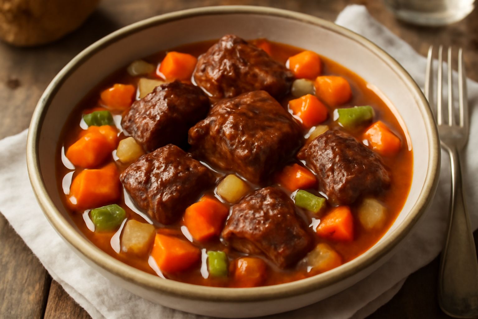 Carne in umido con le verdure