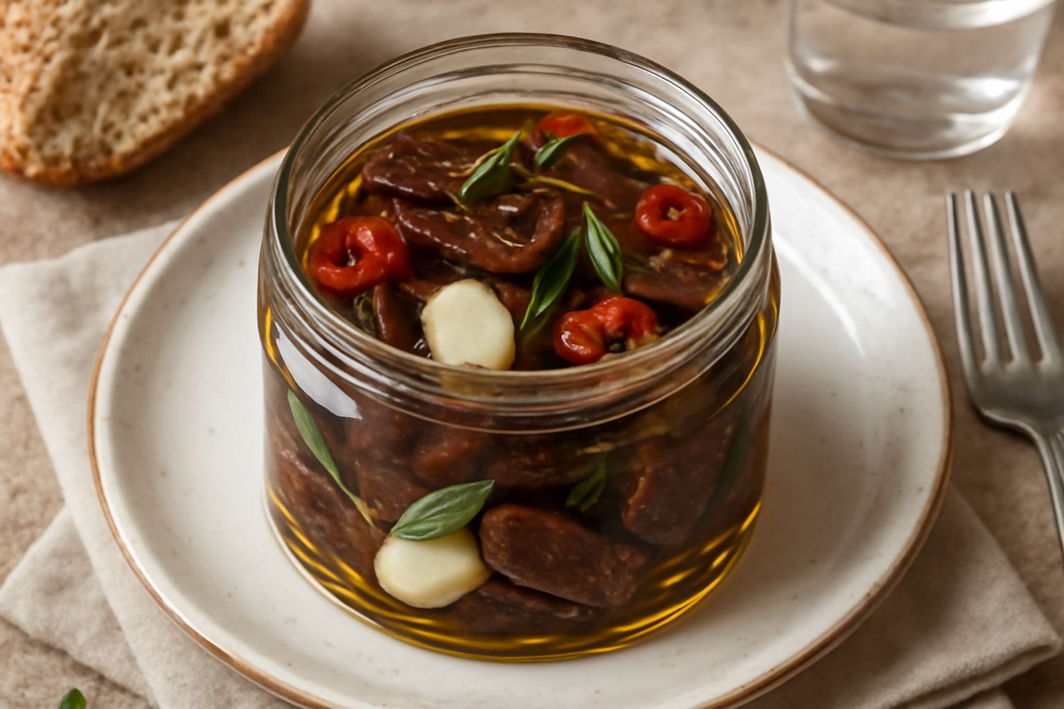 Carne secca sott'olio