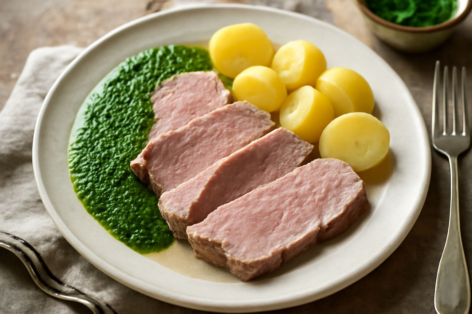 Carni bollite con salsa verde
