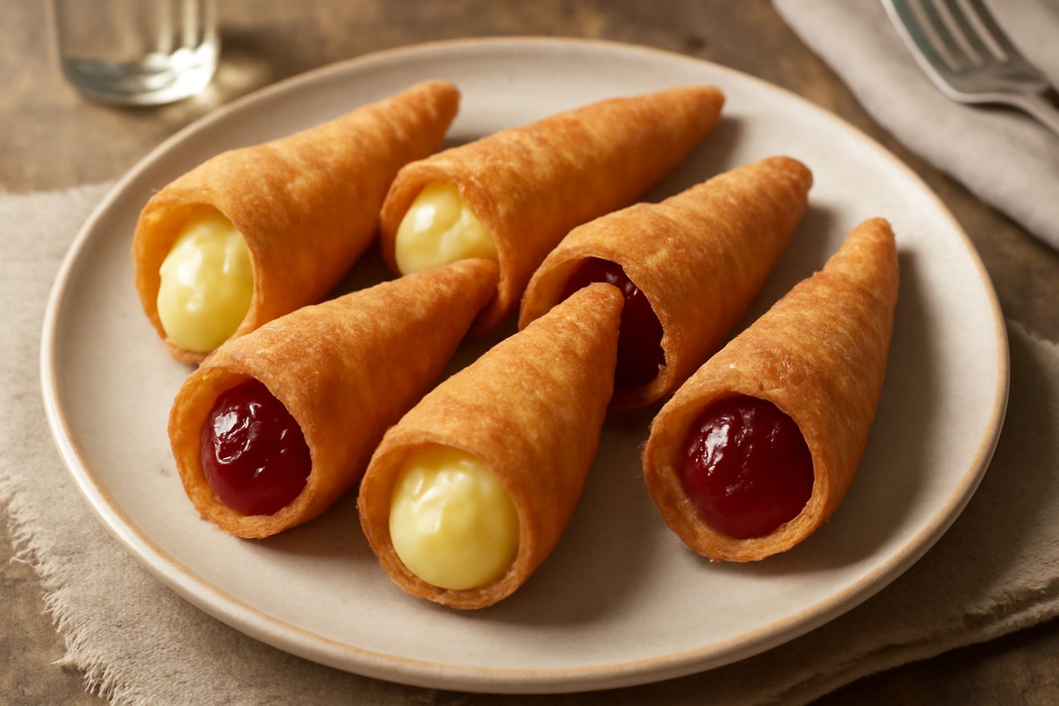 Cartocce di pasta fritta