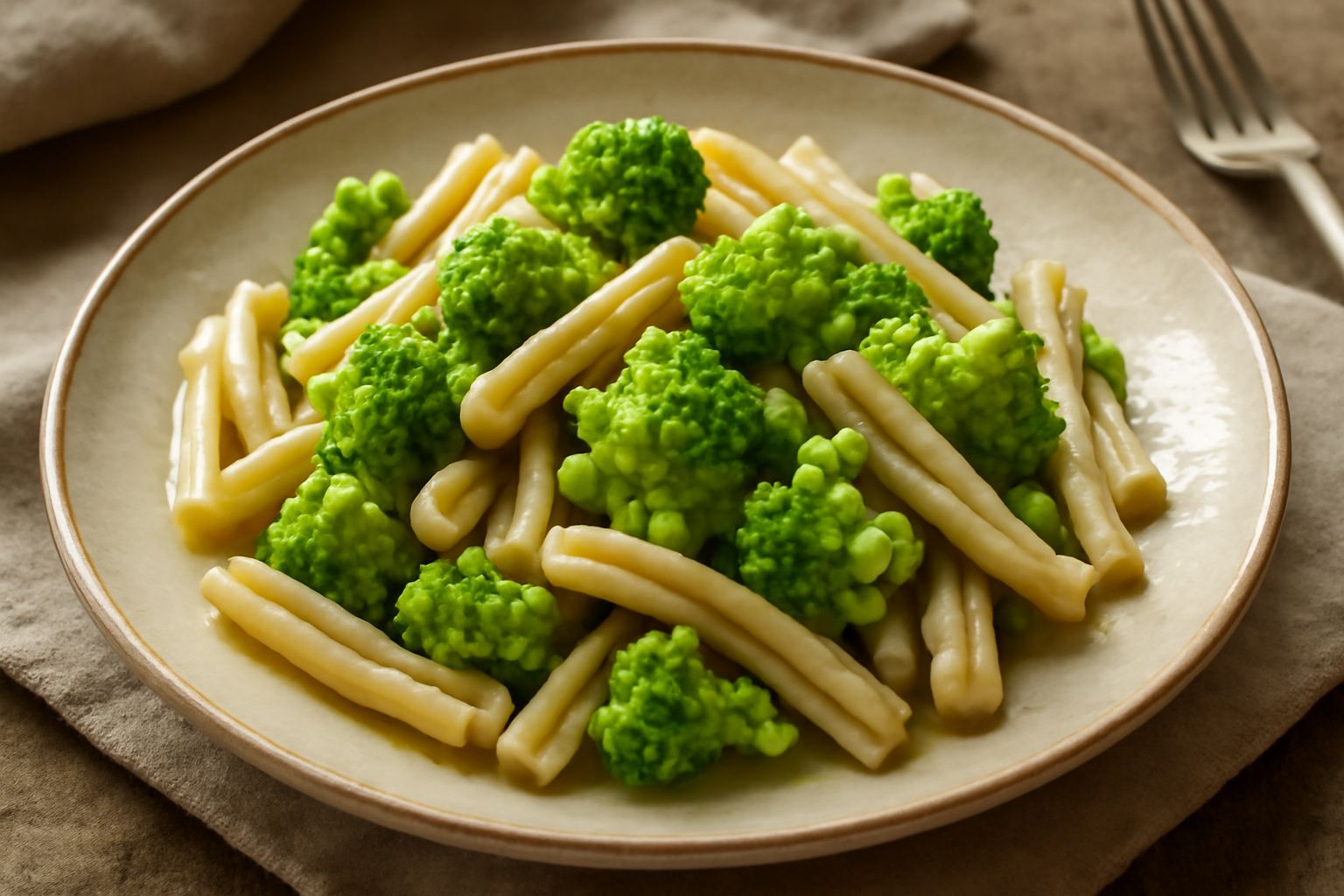 Casarecce ai broccoli romaneschi