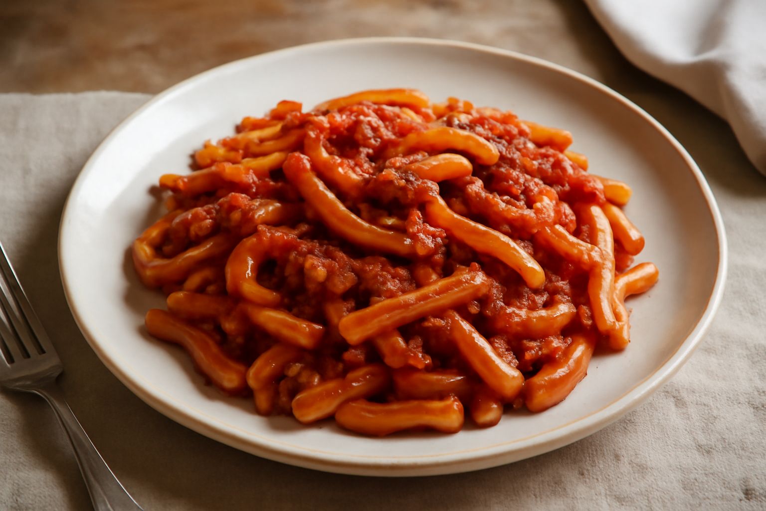 Casarecce al ragù