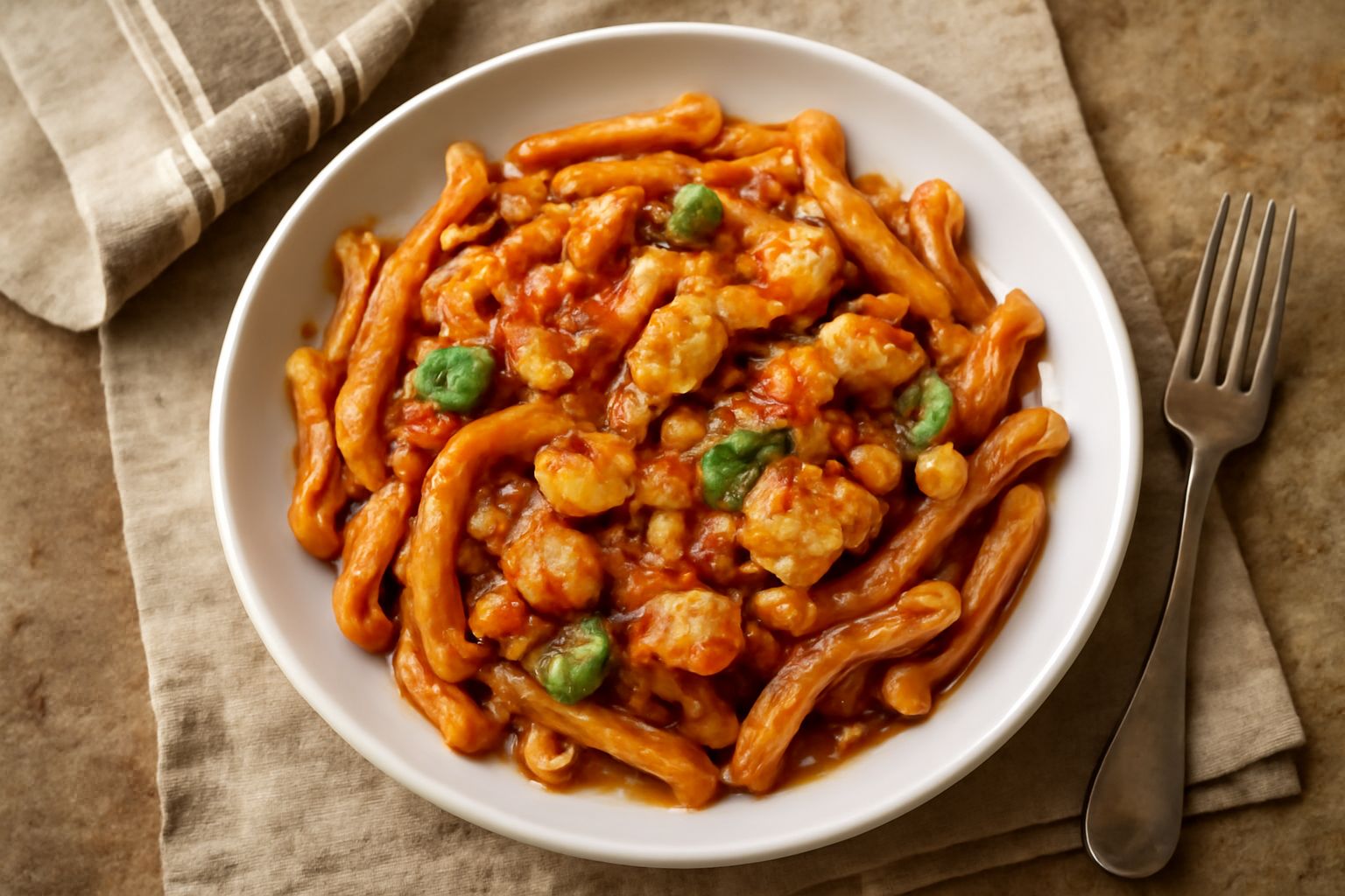 Casarecce al sugo di pesce