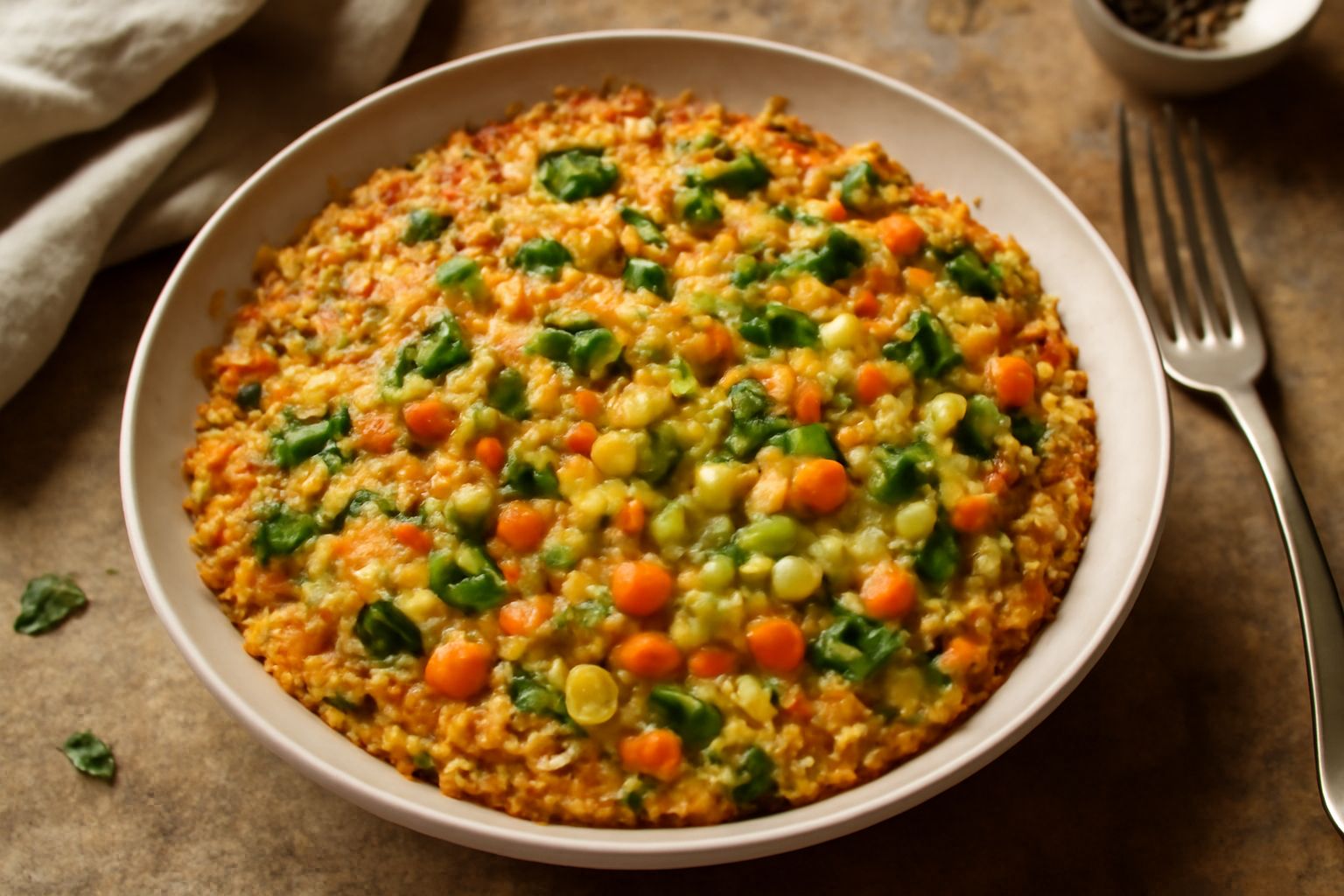 Casseruola di miglio e verdure