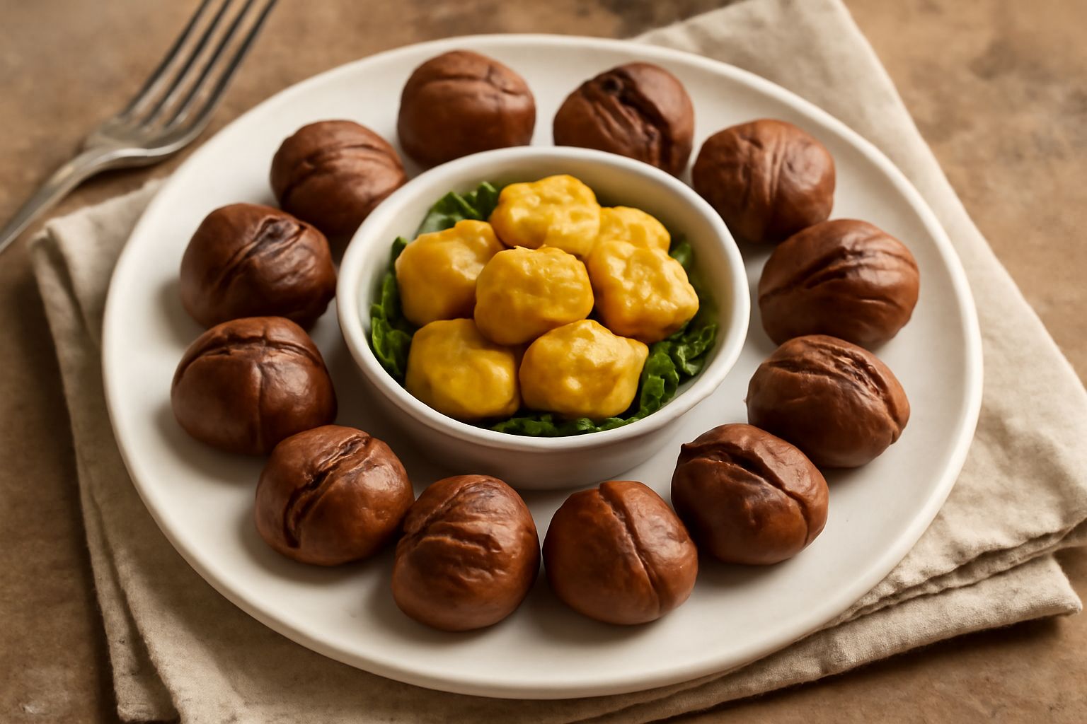 Castagne al forno conservate