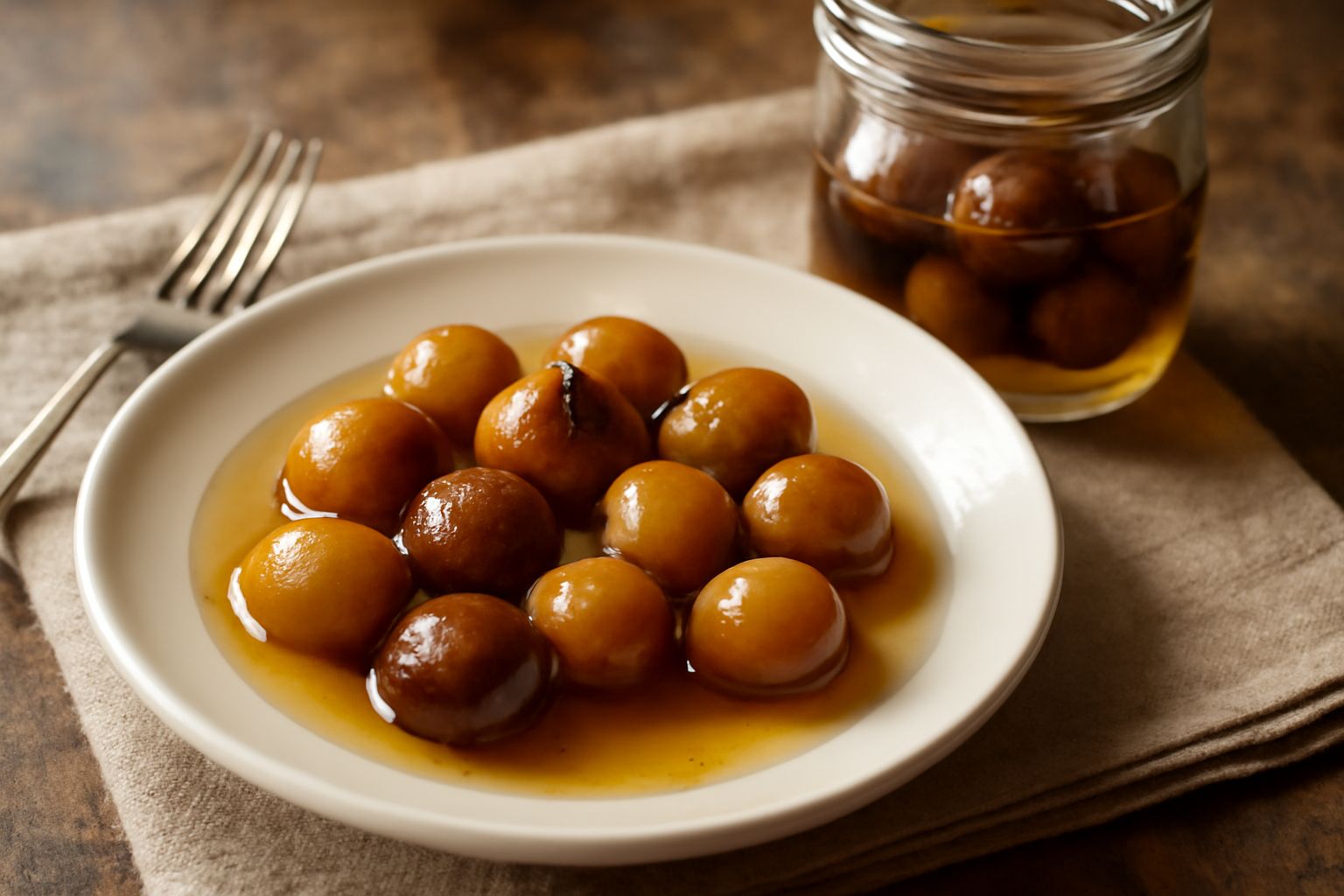 Castagne sotto sciroppo
