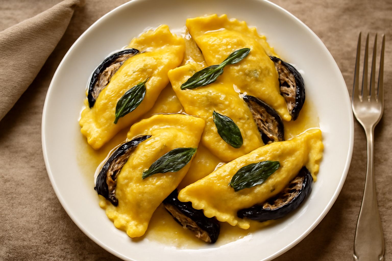 Casunziei di melanzane