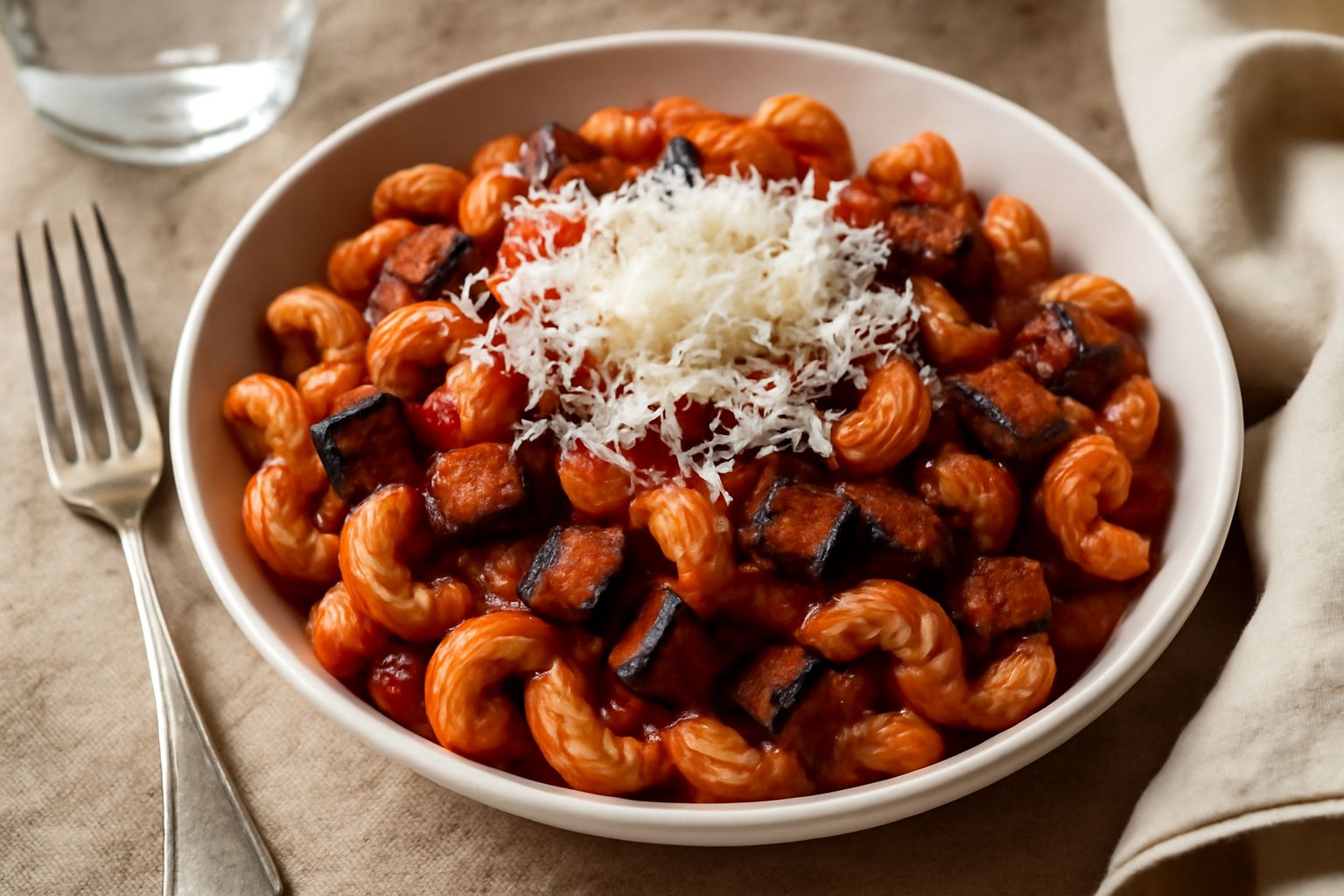 Cavatappi alla siciliana