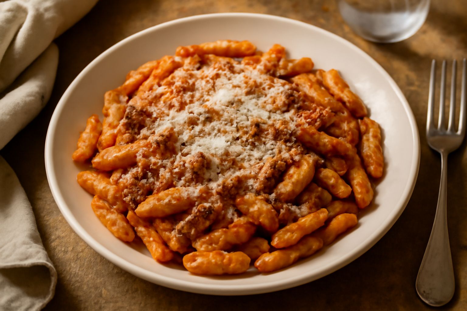Cavatelli con il sugo di carne