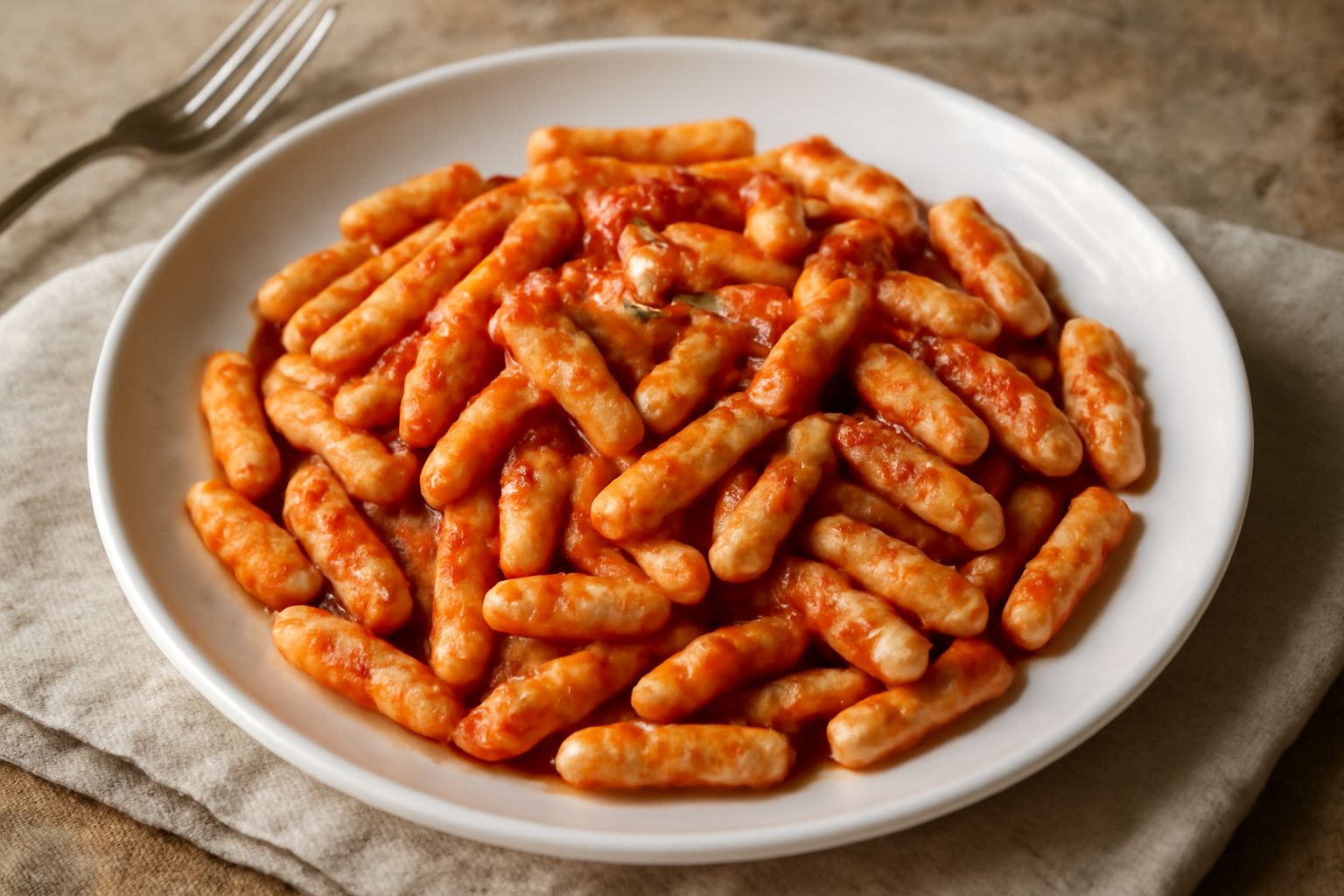 Cavatelli con sugo di pomodoro