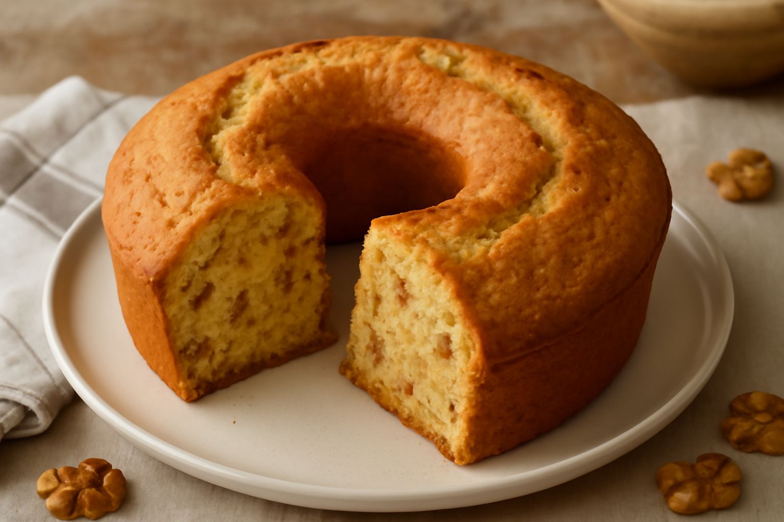 Ciambellone alle noci