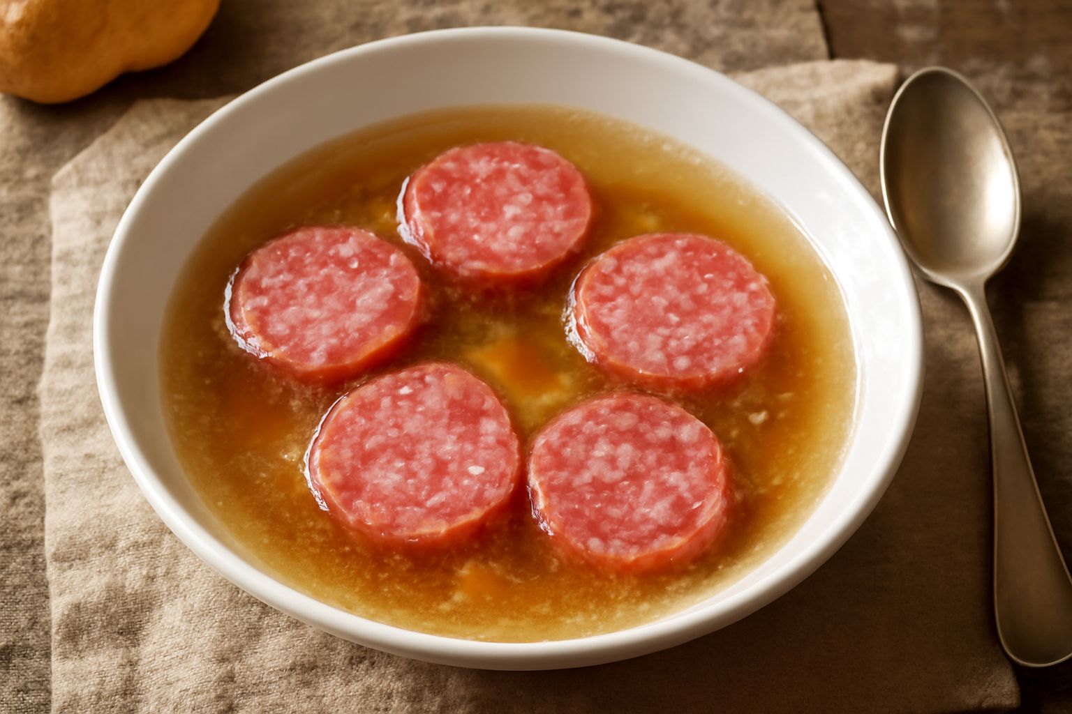 Ciauscolo in brodo