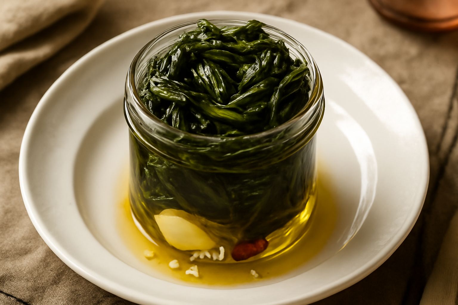 Cicoria ripassata sott'olio