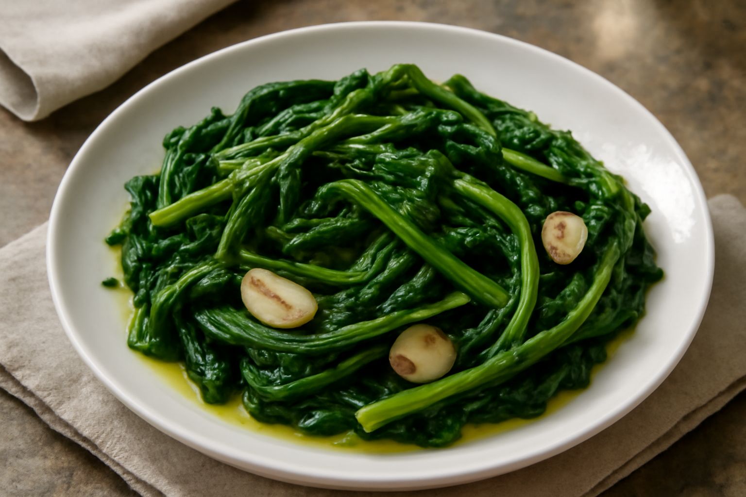 Cicorielle con aglio e olio