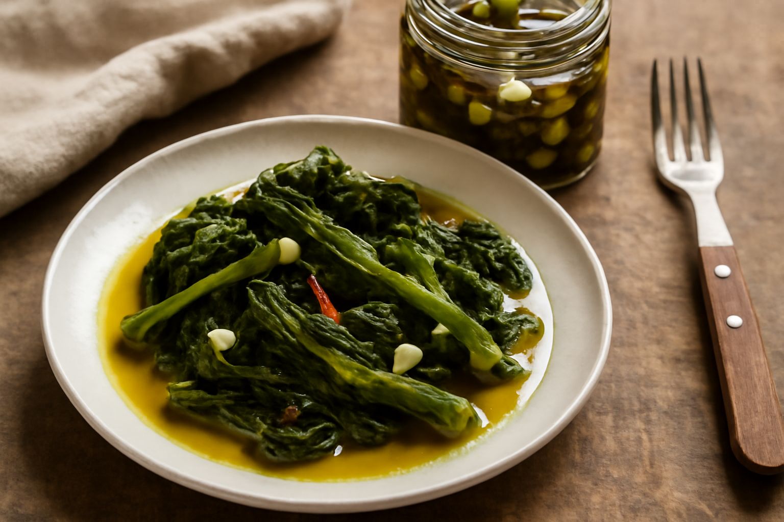 Cime di rapa sott'olio