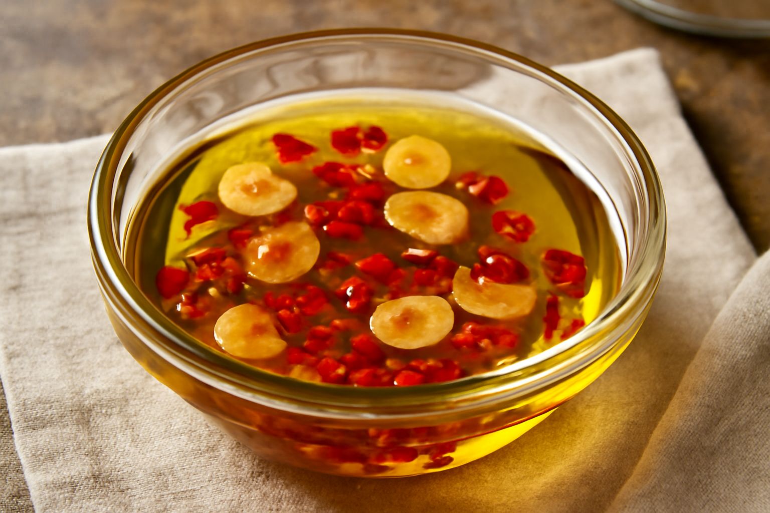 Condimento d'aglio e peperoncino