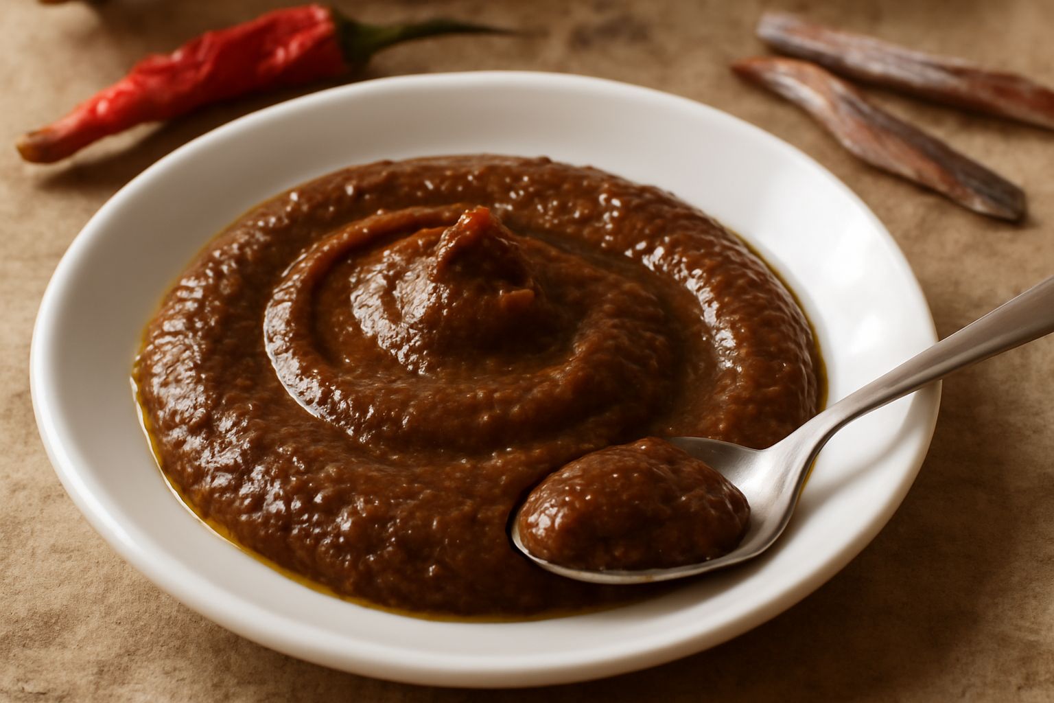 Condimento di acciughe e peperoncino