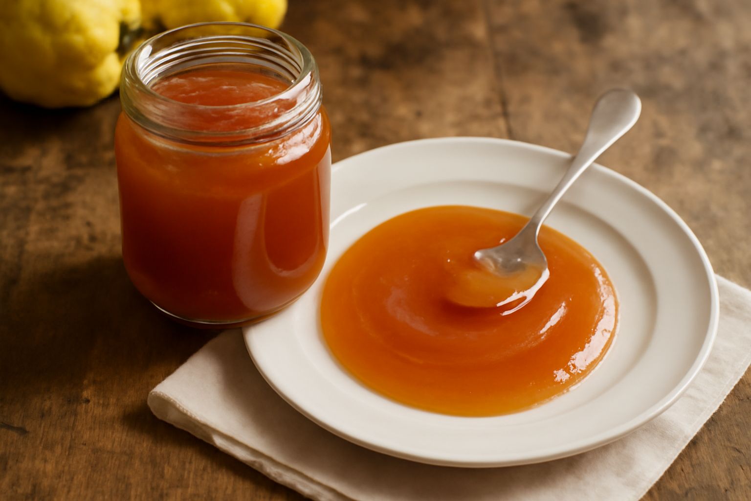 Conserva di marmellata di mele cotogne