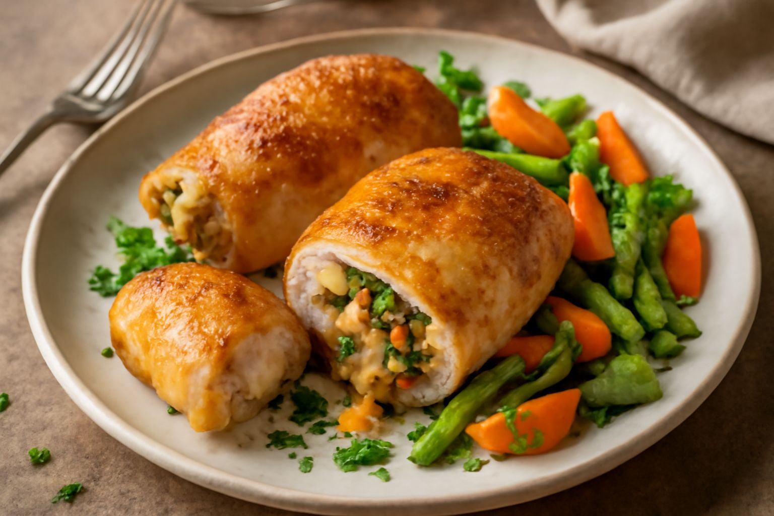 Cosce di pollo ripiene