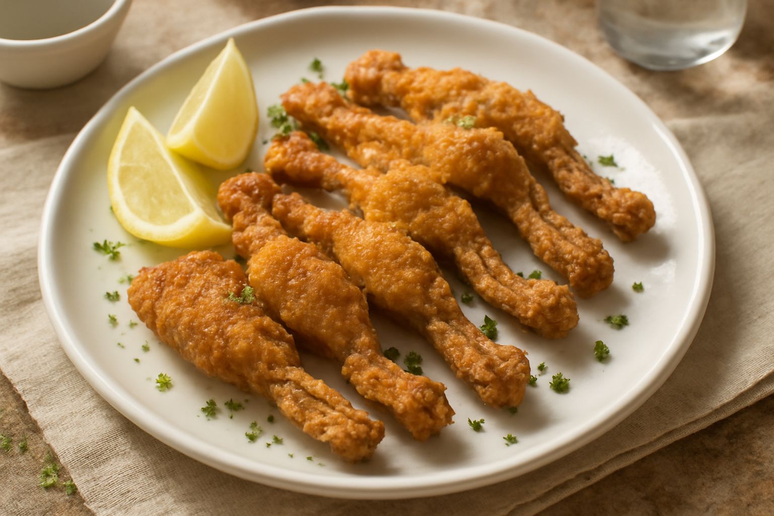 Cosce di rana fritte