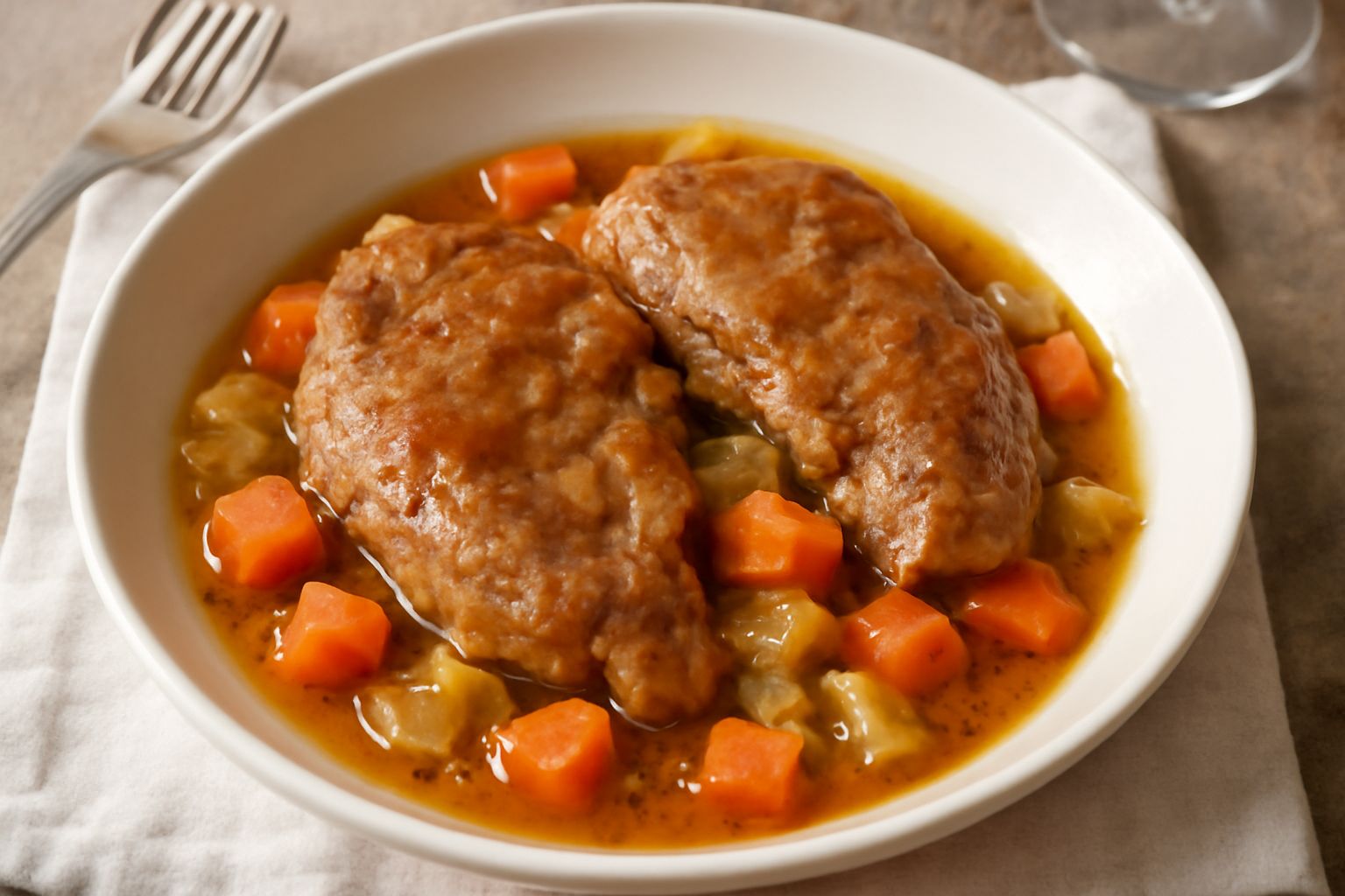 Cosce di vitello alla pesarese