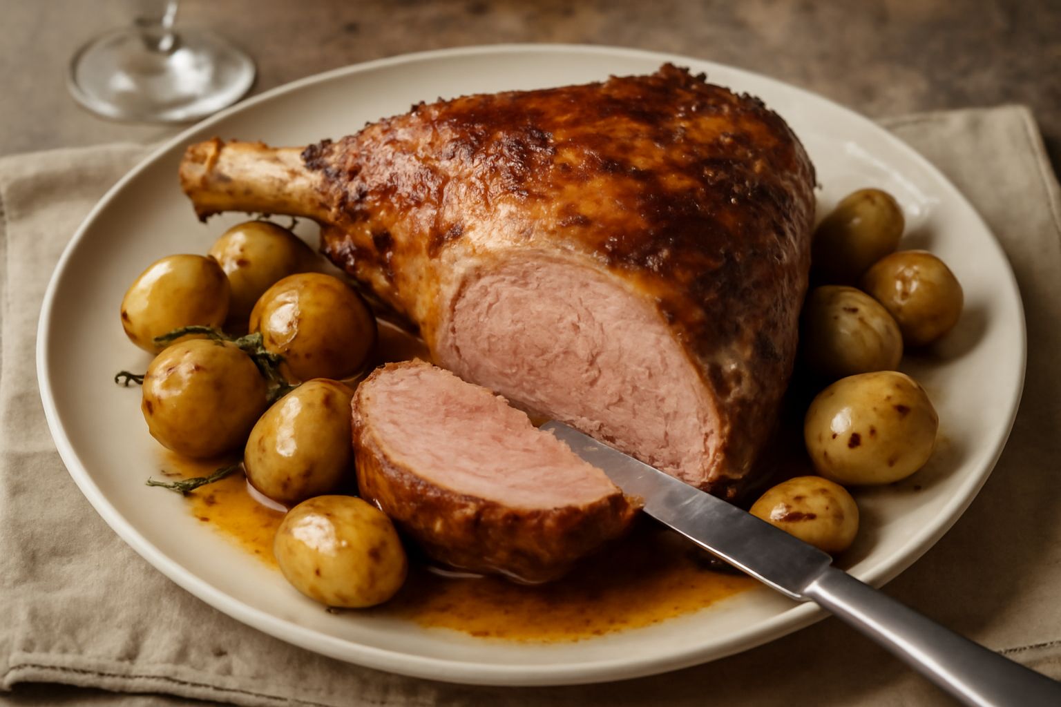 Coscia di agnello al forno