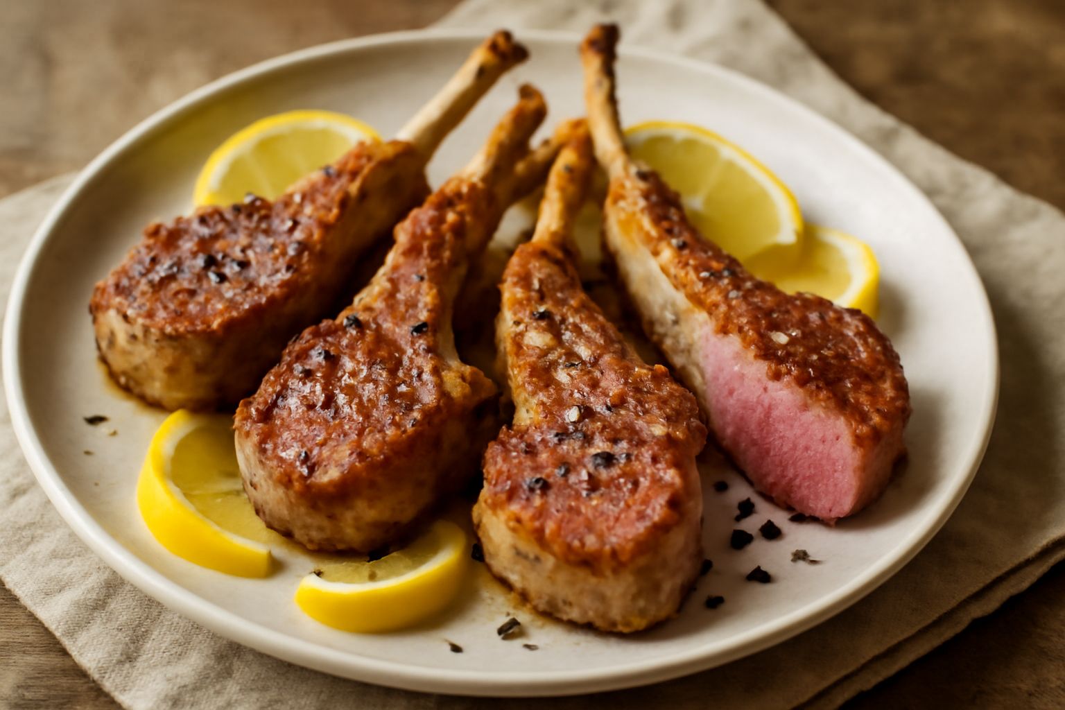 Costolette d'agnello al forno
