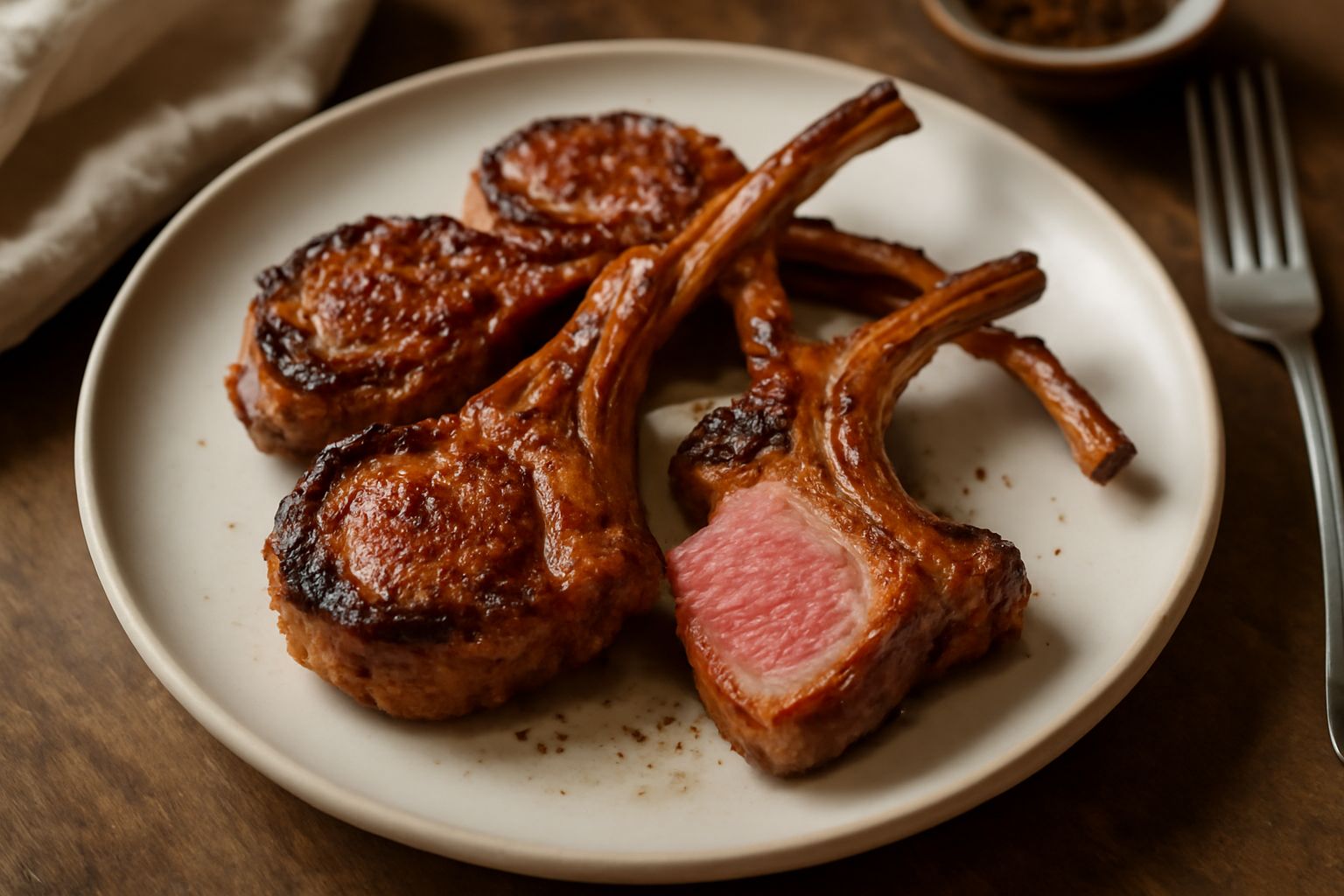 Costolette d'agnello alla brace