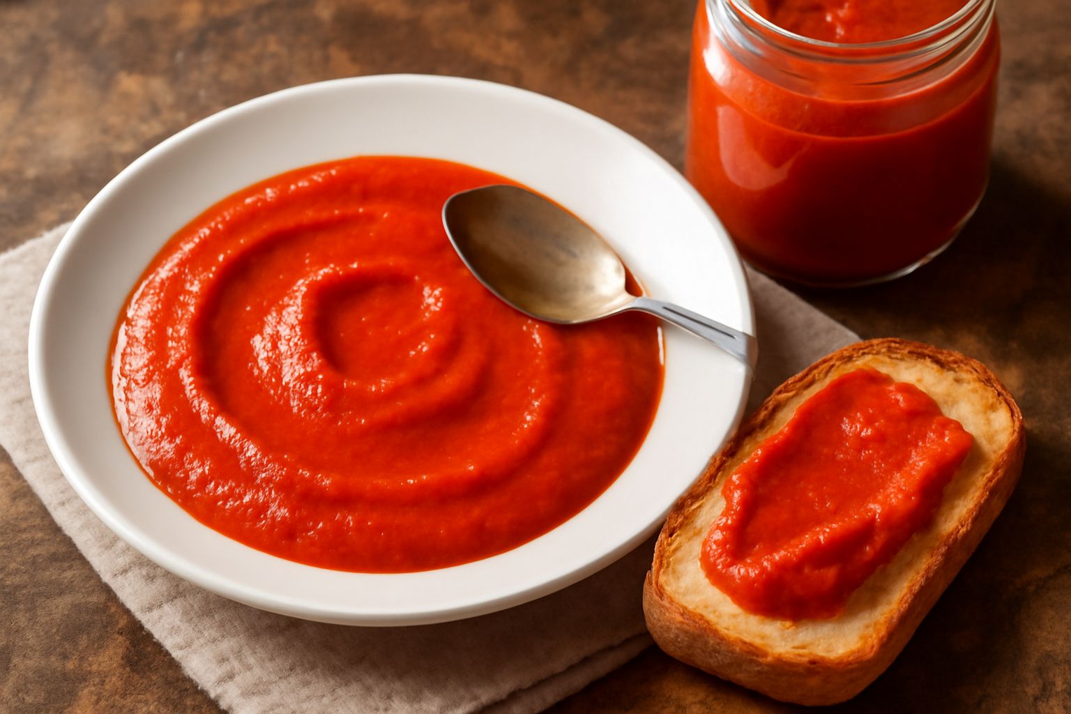 Crema di peperoni conservata