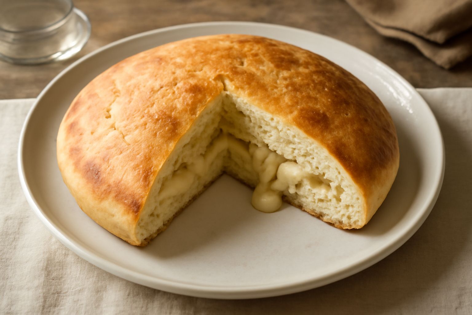 Crescia con formaggio di fossa